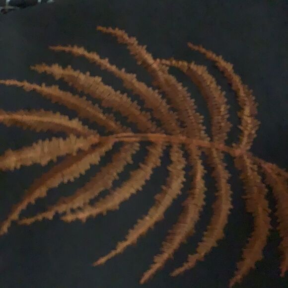 Vintage SilkLand embroidered brown midi skirt - Picture 7 of 9